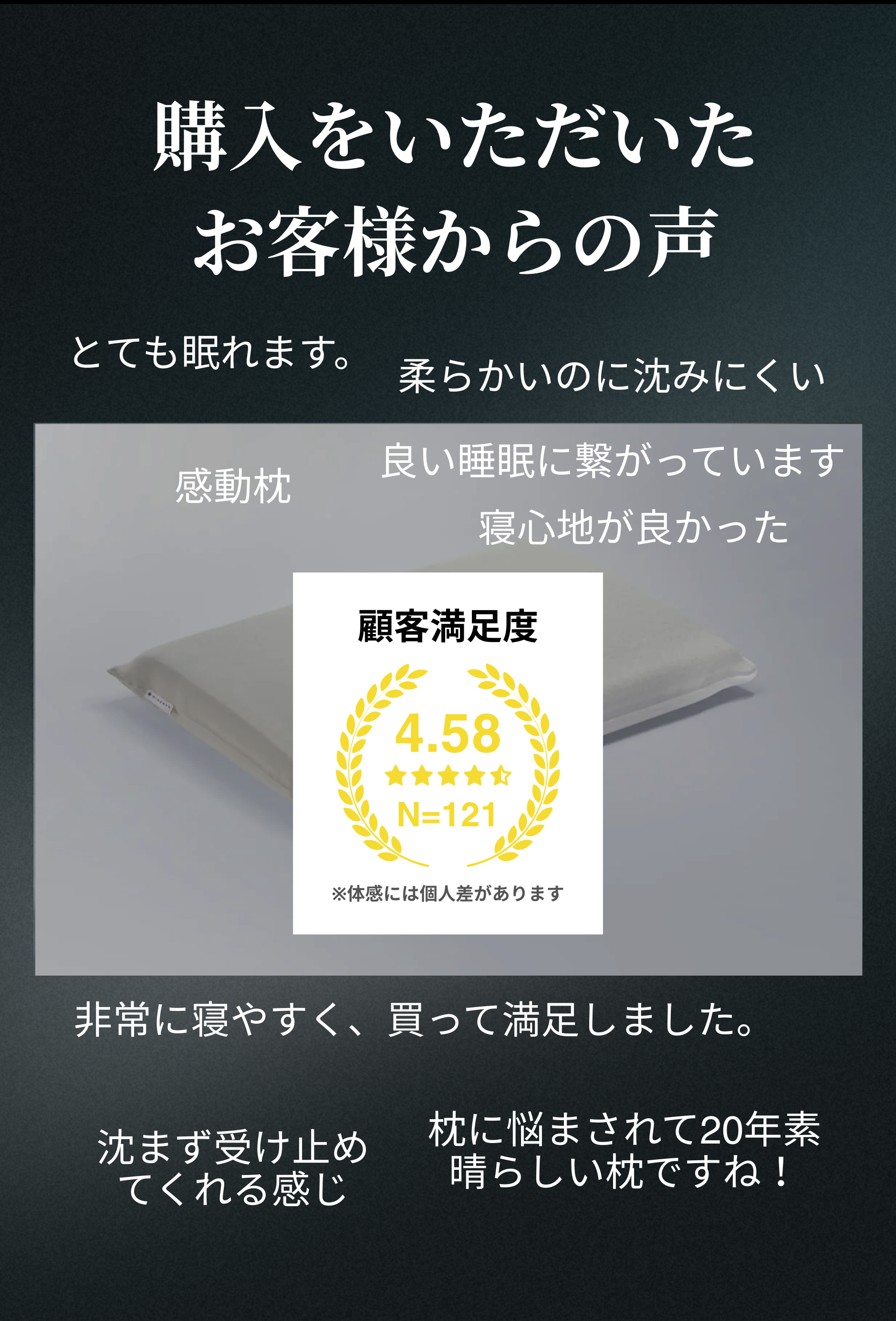 公式】ミネルヴァスリープ枕の紹介ページ